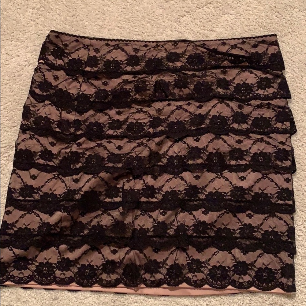Layered lace skirt